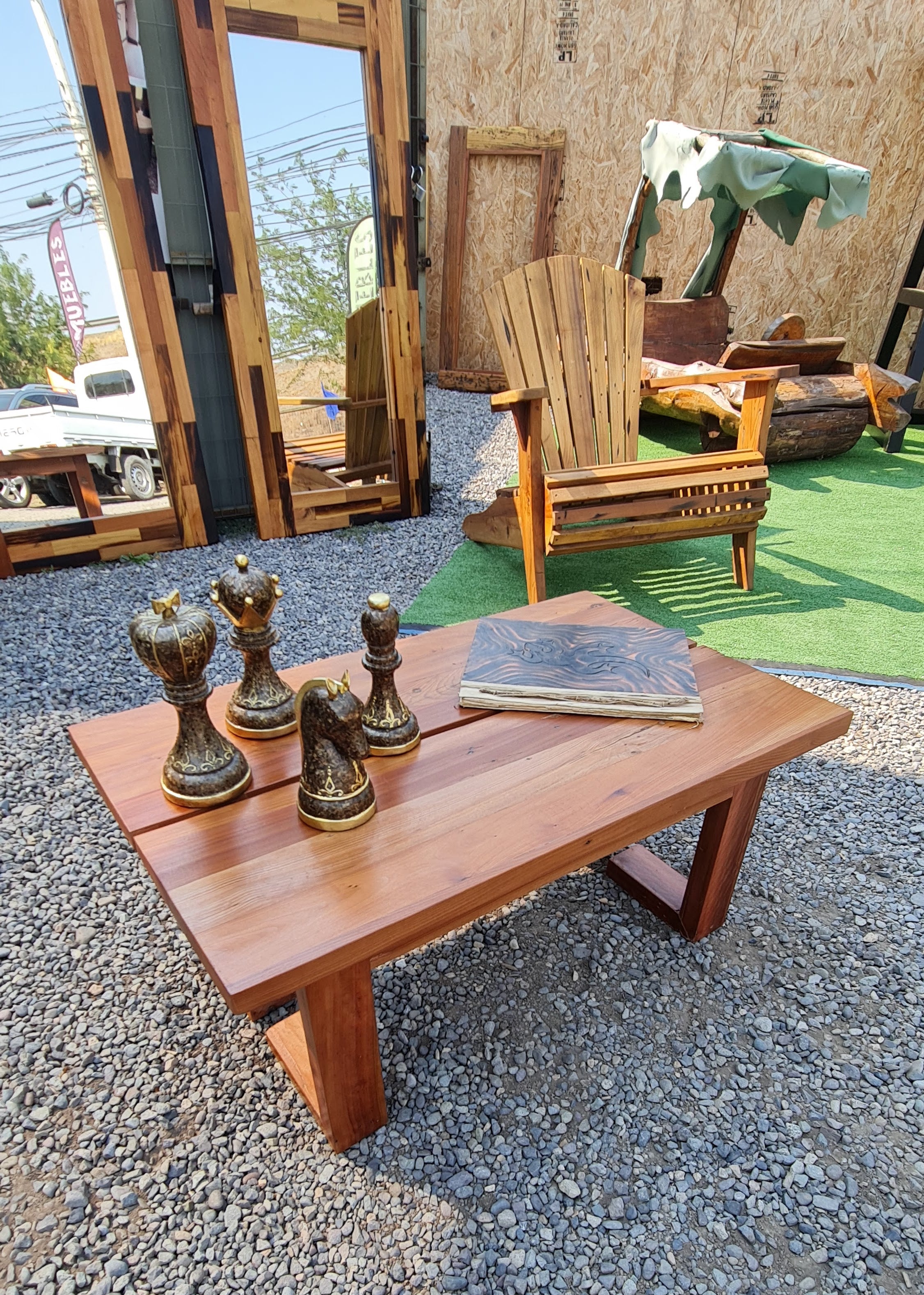 Mesa de Centro Roble Patas L