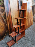 Repisa Rústica de Madera y Fierro
