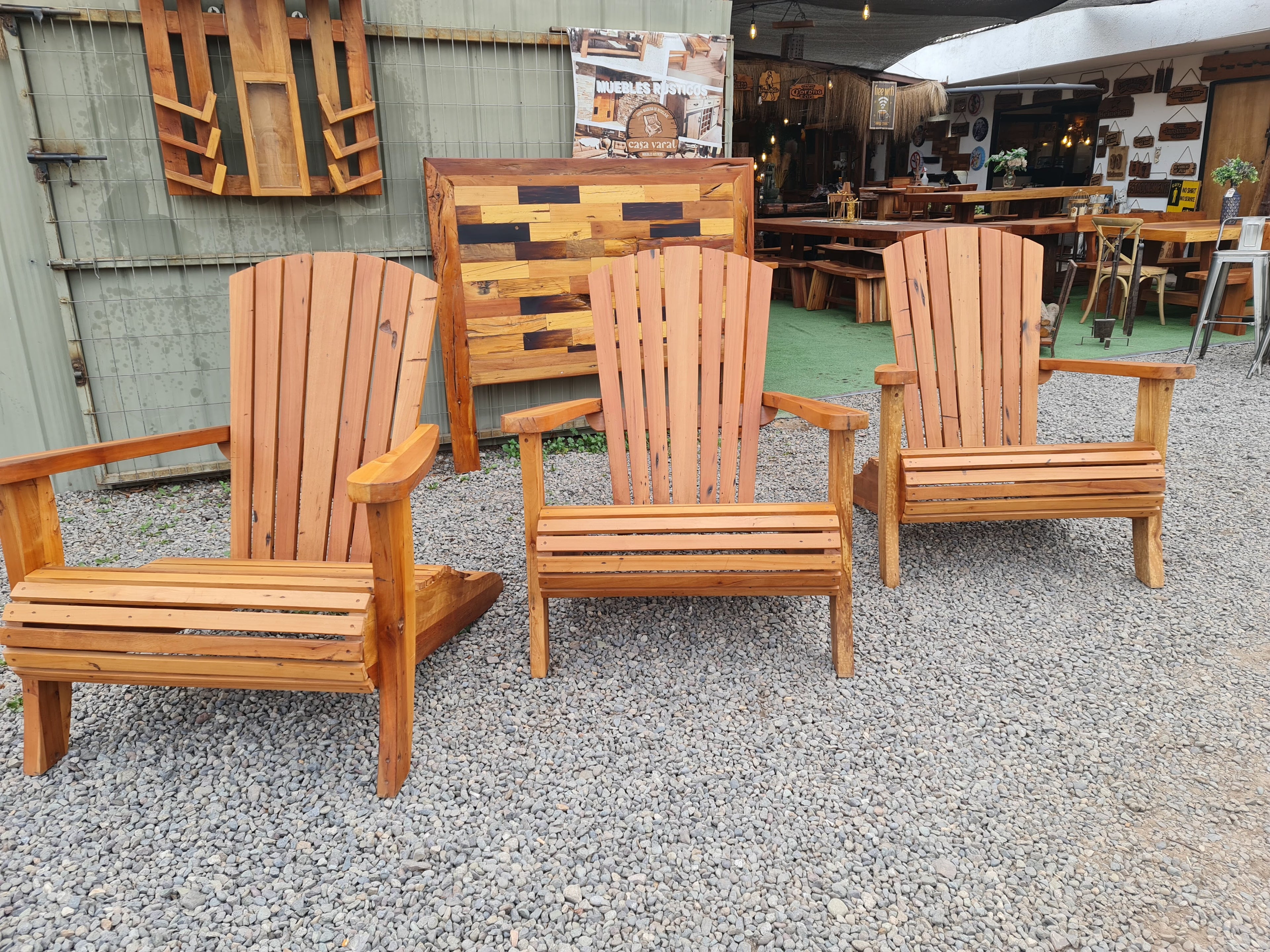 Sillon Adirondack de Roble