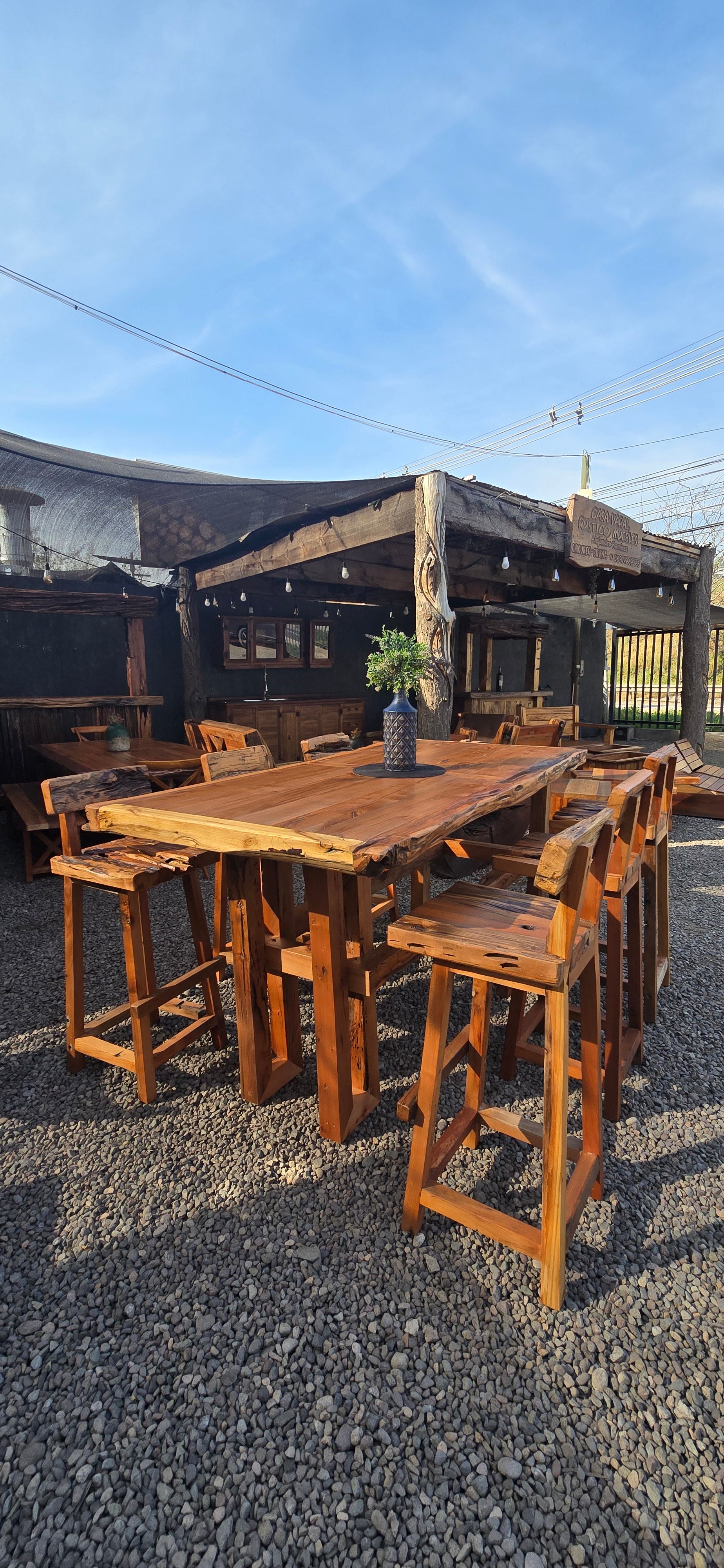 Juego de Mesa alta con Pisos de Bar