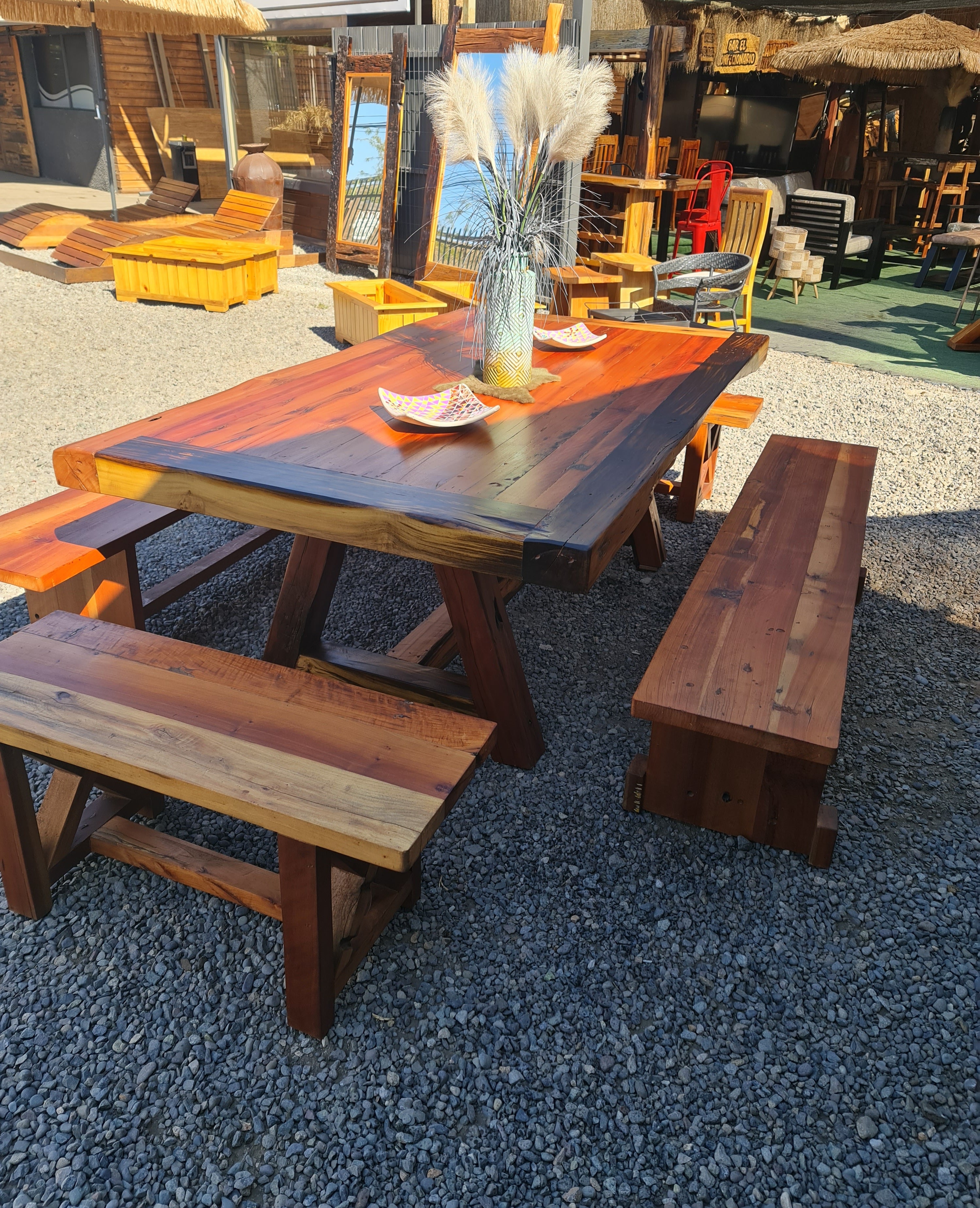 Mesa Roble con durmientes