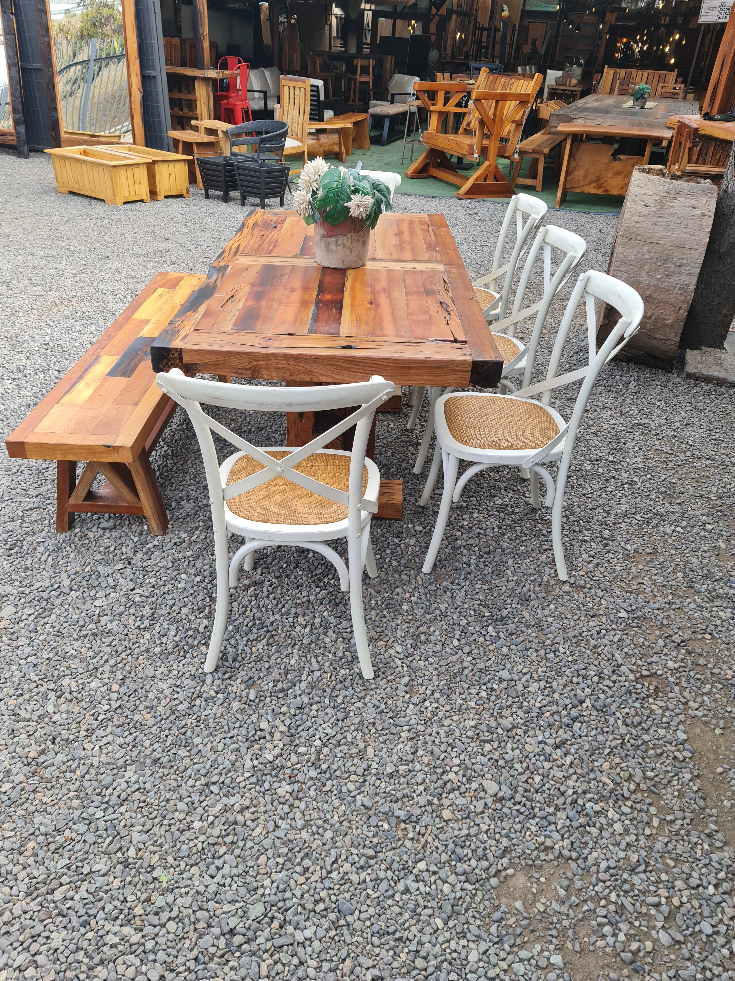 Mesa de Roble con Durmiente 180x90