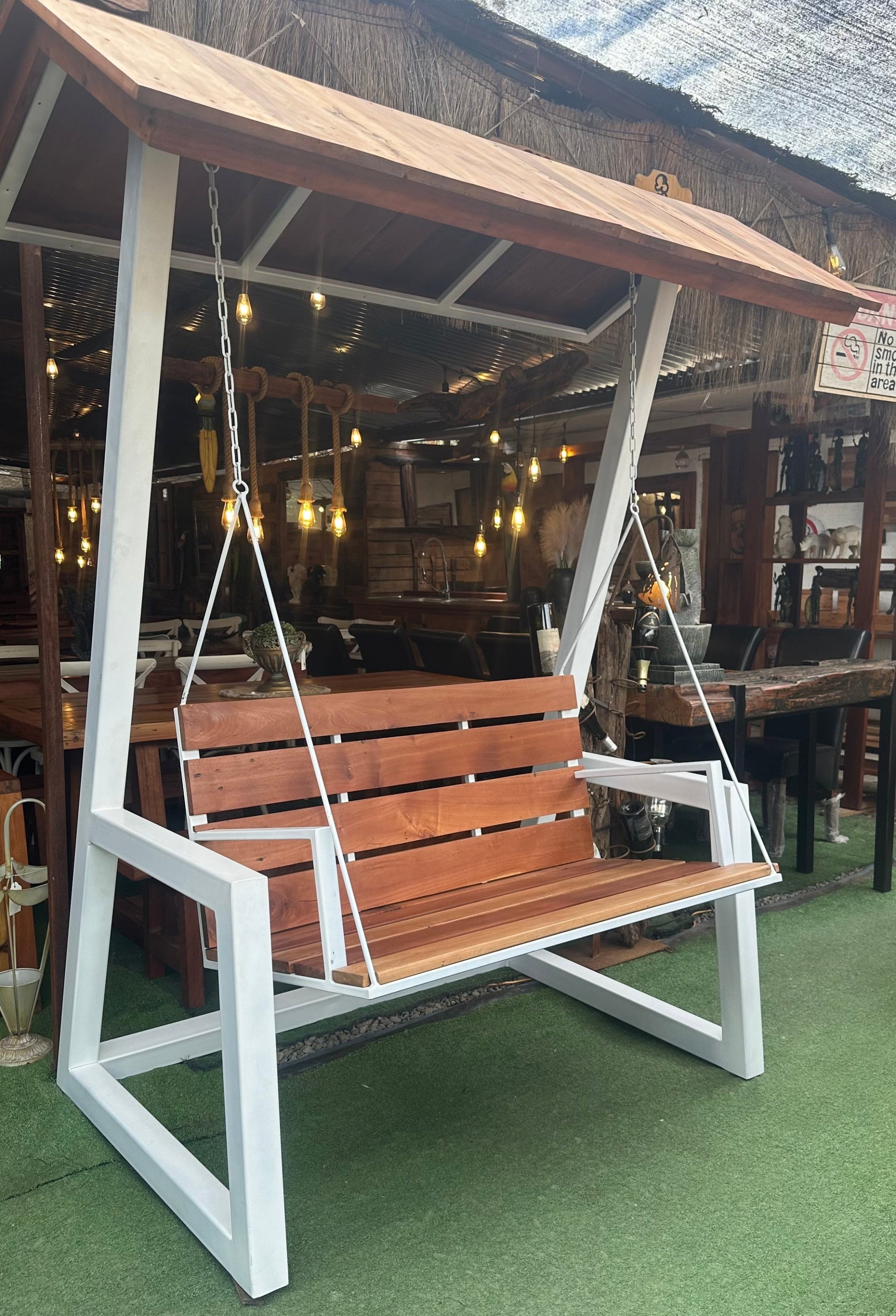 Sillón Colgante de Jardín con Techo